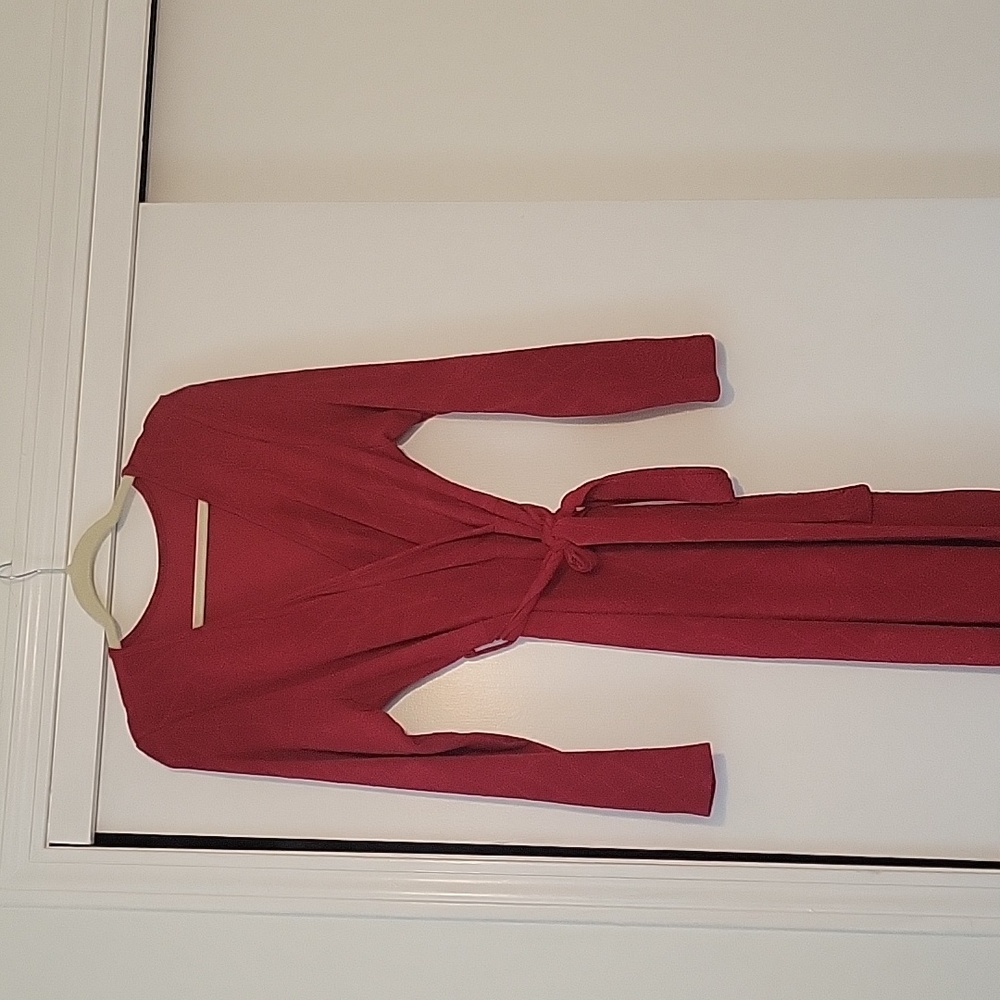 Beautiful red wrap maxi
